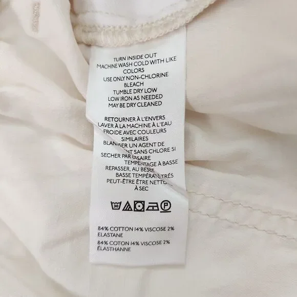 Anthropologie Pilcro Cargo Pants Womens 1X Beige Utility Drawstring Relaxed Fit - Picture 10 of 12